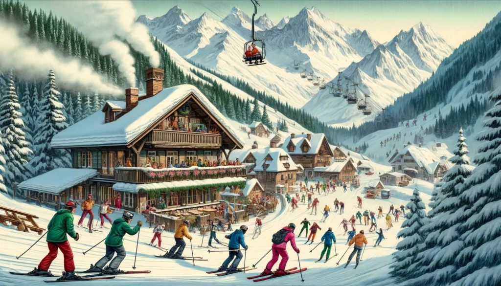 Ski aux alpes